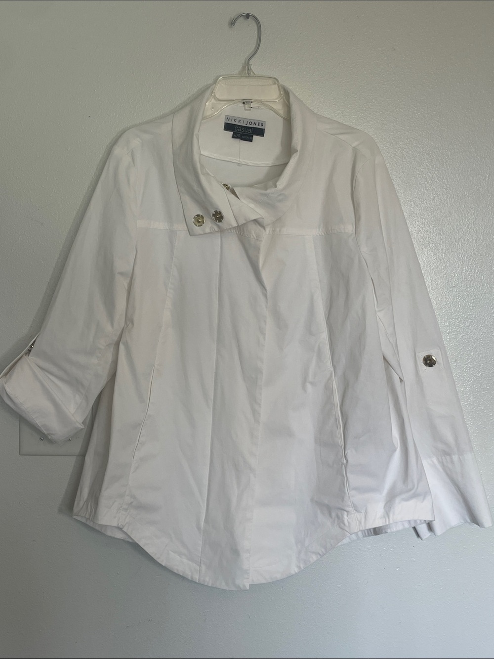 White Short Trench Coat